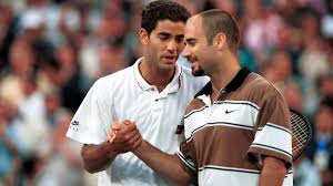 Pete sampras is a former american tennis player and widely regarded as one of the 10 greatest of all time. Andre Agassi Ohne Pete Sampras Ware Ich Schlechter Gewesen Eurosport