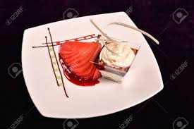 Check our 20 steps for fine dining service in the restaurant. Plated Dessert With Poached Pears Stock Photo Picture And Royalty Free Image Image 46119423