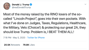 The lincoln project, a political action committee led by veteran republican politicos and campaign when trump goes low, the lincoln project kicks him in the groin, said kurt bardella, a senior. Republican Resistance Squads Launch Anti Trump Barrage Financial Times