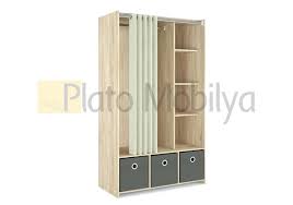 perdeli kucuk gardrop gm 034 plato mobilya mobilya dekorasyon fikirleri perde