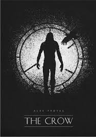 Black And White Horror Movie Posters The Crow Metal Poster Retina Creative Displate In 2020 Classic Movie Posters Movie Posters Minimalist Movie Posters