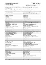 Deutsche bank ag (german pronunciation: Download Glossar Deutsch Englisch Bw Bank
