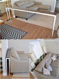 There Are So Many Dead Spaces In The Home Imagine How Much More Practical Our L Diy Sofa Table Diy Sofa Home Living Room