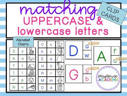 matching uppercase lowercase letters with bonus chart