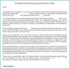 This site is best viewed while logged in. Sample Internship Offer Appointment Letters 7 Templates Formats
