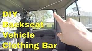 Rack to hang clothes in a car. Diy Back Seat Vehicle Clothes Hanging Bar Youtube