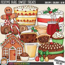 These regional christmas traditions might just inspire you to try something new this year. Christmas Food Clip Art Festive Fare Sweet Treats By Kate Hadfield Designs