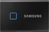 T7 Touch Portable 2TB USB External Solid State Drive (MU-PC2T0K/WW) - Black Samsung