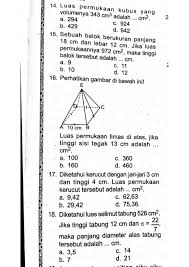 Luas permukaan tabung berikut adalah.cm2. Ulangan Luas Permukaan Worksheet