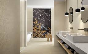 Avere uno spessore del rivestimento di soli 3 mm permette di realizzare un pavimento del bagno in resina sopra quello esistente senza problemi per le aperture delle porte o altro. Rivestimento Bagno Effetto Resina Cementina Colorata Beige Sabbia Bloom