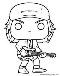 By best coloring pagesmarch 13th 2018. Funko Pop Rock Ac Dc Angus Young Coloring Pages Printable