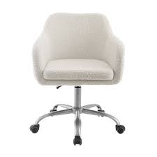 Swivel desk chair with structure and armrests in injected polypropylene. Target Office Chairs White