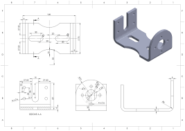 Esercizio 54 Sheet Metal Drawing Mechanical Design Technical Drawing