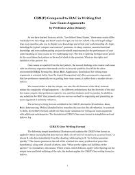 Irac method for an essay (contract law essay) i've included some comments in the side of the document for some extra explanation. Ciri P Compared To Irac In Writing Out Law Exam Arguments
