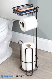 Derouleur A Papier Wc Sur Pied En 2020 Organisation De La Salle De Bain Papier Toilette Support Decoration Salle De Bain