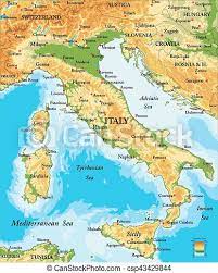 Italien karte mit nationalen und regionen hauptstädte region grenze und internationale grenze von italien. Erleichterung Karte Italien Physisch Staaten Ausfuhrlich Italien Cities Hoch Formen Vektor Erleichterung Gross Canstock