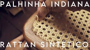 Como colocar palha na cadeira ou armário com palhinha indiana. Palhinha Indiana Rattan Sintetico Empalhar Madeira Youtube