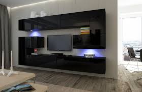 Tv mobel design hochglanz bend gunstig kauf unique. Wohnzimmer Set 10 Einzelteile Anbauwand Wohnwand Wohnwande Schrankwand Modernes Wohnzimmer Neu Albania Nx 3 Schwarz Hochglanz Mobel Online Hipermarket Dellegro De