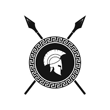 Spartan trojan mascot with spear and shield. Spartan Shield Cliparts Stock Vector And Royalty Free Spartan Shield Illustrations