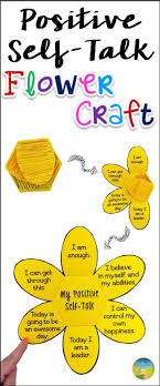 Use This Paper Craft To Teach And Practice Positive Self Talk And Positive Thinking Positive Self Talk Self Esteem Activities Positivity
