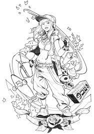Punk Girl T Shirt Design Commission By Carlosgomezartist On Deviantart Girls Tshirts Punk Girl Concept Art Digital