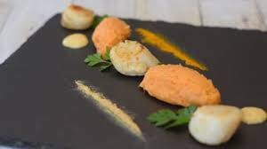 Noix De St Jacques Aux Epices Et Patate Douce Recette Noix De St Jacques Recette Noix Puree Patate Douce