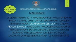 Lembaga tabung angkatan tentera (ltat) mengumumkan bayaran dividen dan bonus sebanyak 12.5 peratus untuk tahun kewangan 2017. Komuniti Koperasi Permodalan Felda Kpf Public Group Facebook