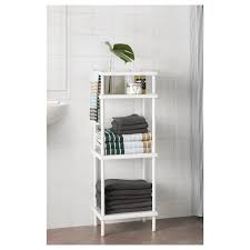 Dynan Shelf Unit With Towel Rail White 15 3 4x10 5 8x42 1 2 Ikea Bathroom Towel Storage Towel Rail Shelf Unit