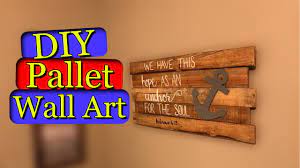 Add new dimensions to your wall art decors by making this 3d wooden pallet wall art! Easy Pallet Wood Project Wall Sign Youtube