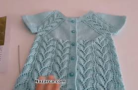 Cift Yaprakli Yakadan Baslamali Bebek Yelegi Nazarca Com Baby Knitting Patterns Bebek Bebek Elbise Ogreticileri