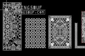 مجموعة بلوكات زخارف Cnc جديدة اوتوكاد Dwg