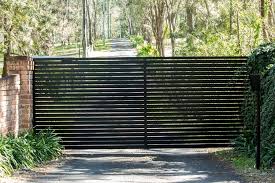 The entrance and exit road is two lanes each way. 7 Things To Consider For Your Custom Driveway Gate