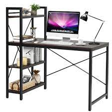 Check spelling or type a new query. Costway 47 5 Computer Desk Writing Desk Study Table Workstation With 4 Tier Shelves Walmart Com Walmart Com