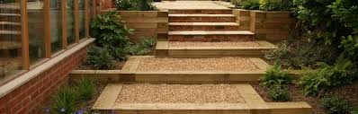 A contemporary buckinghamshire country garden design project including landscaped raised beds, railway sleepers and natural stone. Pin By Fay Horner On Garden Garden Railway Side Garden Garden