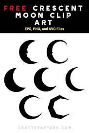 Free Crescent Moon Silhouette Clip Art Moon Silhouette Crescent Moon Art Moon Artwork