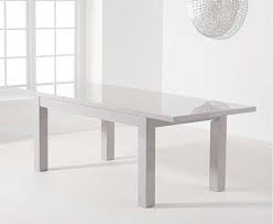 Our enormous selection of white extending dining table london features a set for each and every dining room style. Mark Harris Ava Light Grey High Gloss Extending Dining Table Cfs Furniture Uk