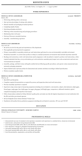 Medical Assembler Resume Sample Mintresume