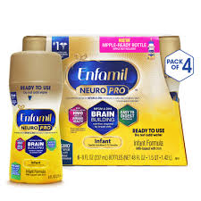 enfamil neuropro ready to feed baby formula milk 8 fluid ounce 24 count mfgm omega 3 dha probiotics iron immune support