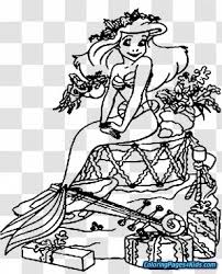 Mermaid princess fairy coloring page. Mermaid Princess Coloring Png Images Transparent Mermaid Princess Coloring Images