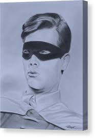 Burt Ward Robin Canvas Print by Robert Steen
