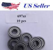 10 X 697 ZZ Bearing 7mm x 17mm x 5mm Double Shielded Ball Bearing 697-2Z