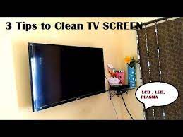 Use a clean, dry microfiber cloth to wipe down the screen using small circular motions. 3 Tips To Clean Tv Screen Led Lcd Plasma How To Clean Tv Screen Tv Screen Kaise Saaf Kare Youtube
