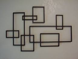 Mid Century Modern De Stijl Style Geometric Metal Wall Sculpture Metal Wall Art Metal Wall Art Decor Black Metal Wall Art