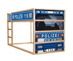 Hochwertige Mobelfolie Polizei Ideal Fur Ikea Kura Kinderhochbett Gratis Versand Ab 45 Made In Germany Ikea Kura Coole Kinderbetten Kinder Zimmer