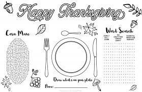Fall coloring pages for adults coloring page extraordinary free fall… continue reading →. Free Printable Thanksgiving Kid Placemat Activity Sheet Lovely Planner