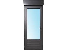 Volet roulant cintré (ou volet roulant oblique schanz). Porte Fenetre 1 Vantail En Pvc H205xl80cm Volet Roulant Integre