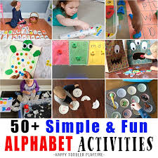 Check out this list of great resources for the best kindergarten games online. 50 Easy Alphabet Activities For Preschoolers Happy Toddler Playtime