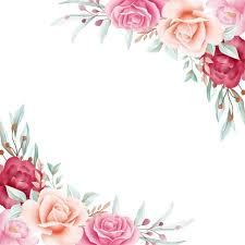 Floral Frame For Wedding Or Greeting Card Composition Border Wedding Invitation Flowers Png Transparent Clipart Image And Psd File For Free Download Em 2020 Poster Floral Borda Para Convite Convite