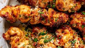 Garlic Parmesan Chicken Skewers