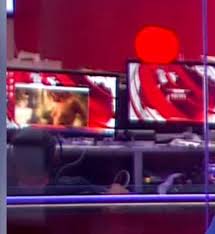 Who hasn't wanted to host a pub quiz from the queen vic, conduct a job interview. Bbc Boobs By Broadcasting Woman Performing Steamy Striptease In The Background Of Live News At Ten